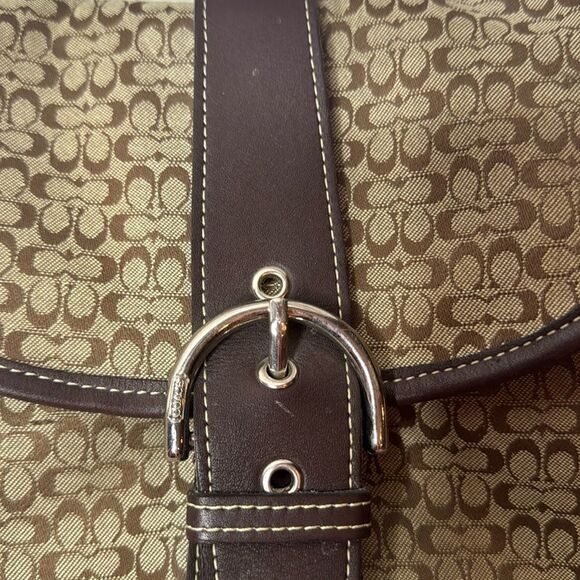 Coach Y2K Brown/Light Brown Signature Canvas Bag. - Picture 3 of 12